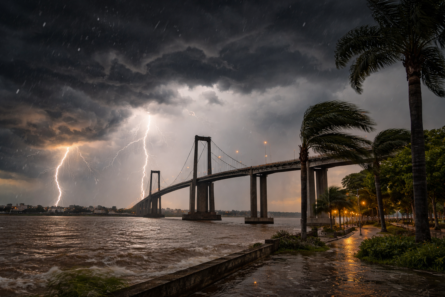 Servicio Meteorológico Nacional mantiene el alerta amarilla por tormentas en Corrientes