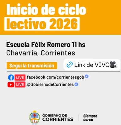 El gobernador Juan Pablo Valdés inaugura el ciclo lectivo 2026 cortando las cintas de un flamante edificio escolar 
