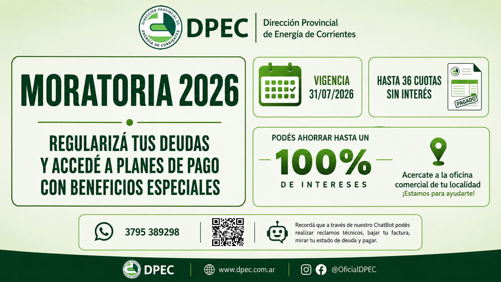 DPEC ofrece un plan integral de regularización comercial con importantes beneficios 